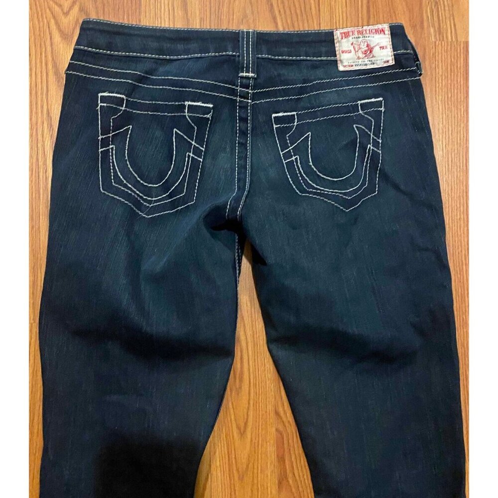 True Religion Gina Rockstar Denim Jeans Boot Womens 26 Made in USA